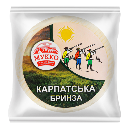 Сир 48,3% Карпатська бринза Мукко ваг