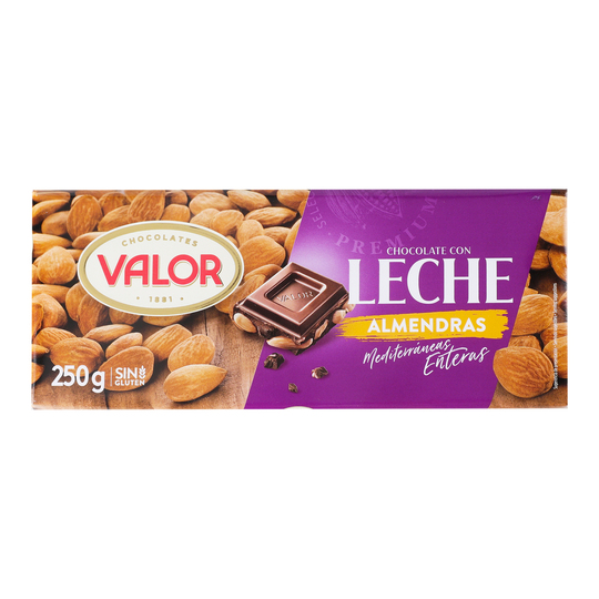 Шоколад мол.з мигдалем Valor 250г