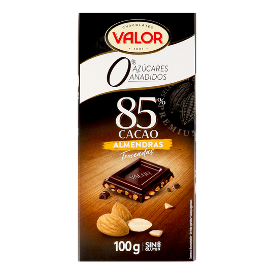 Шоколад чор.з мигд.б/ц Valor 100г