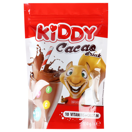 Какао розчинне 10 віт.+кальц.Kiddy 150г