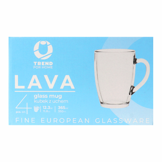 Чашка скло Trend Glass 375мл