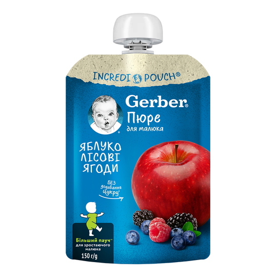 Пюре ябл.лісові ягоди пауч Gerber 150г