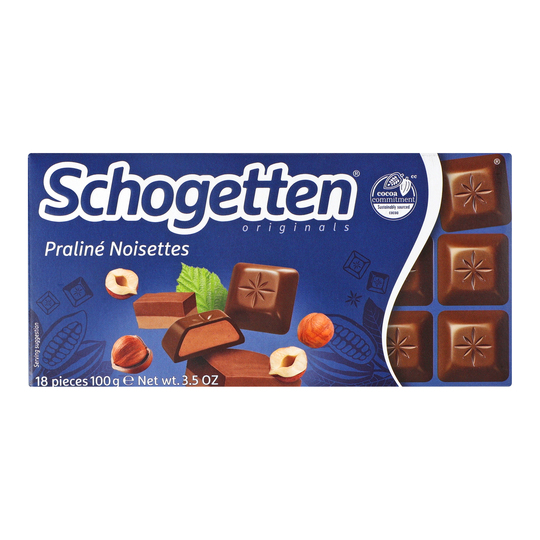 Шоколад молоч. з нуги Schogetten 100г