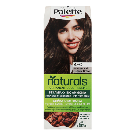 Фарба д/вол.кашт. Palette Naturals 4-0