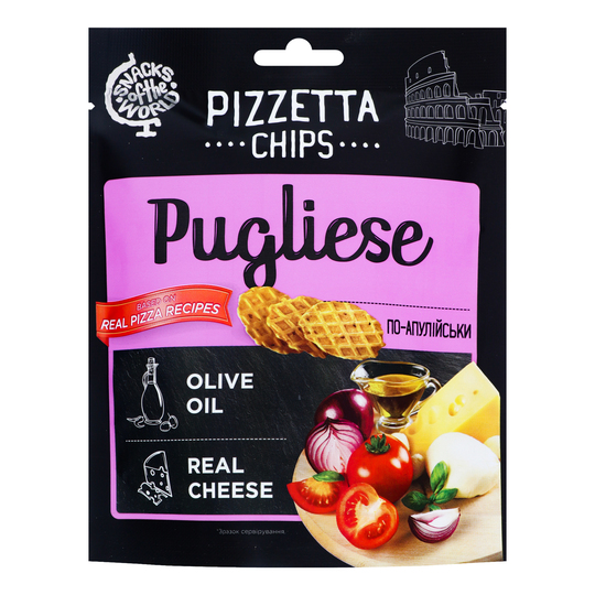 Піцета чіпс по-апулійськ Снеки Світу 70г