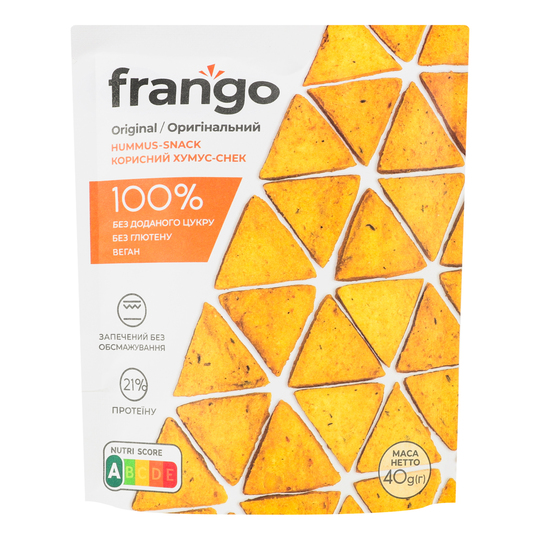 Снек хумус оригінальний Frango 40г