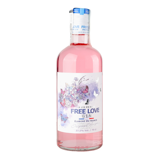 Джин Free Love Rosé deFrance 37,5% 0,7л