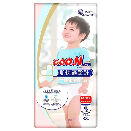Підгузники тр.Goo.NPlus 12-20кг XL 38шт