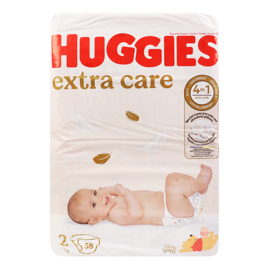 Підгузники Huggies EXCTRA CARE 2 58шт