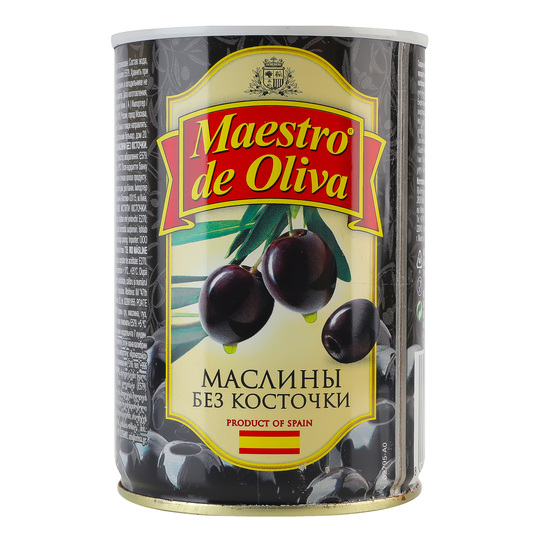 Маслини б/к Maestro de Oliva ж/б 420г