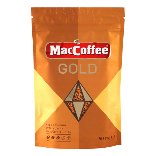 Кава розчинна Gold MacCoffee д/пак 60г