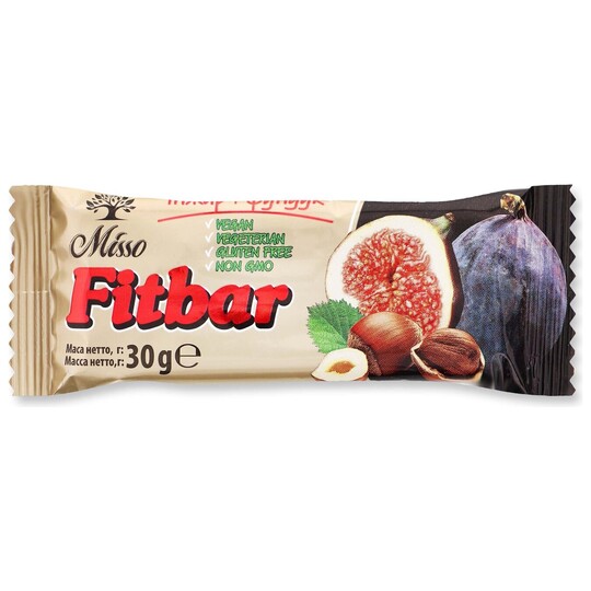 Батончик fitbar інжир+фундук Misso 30г