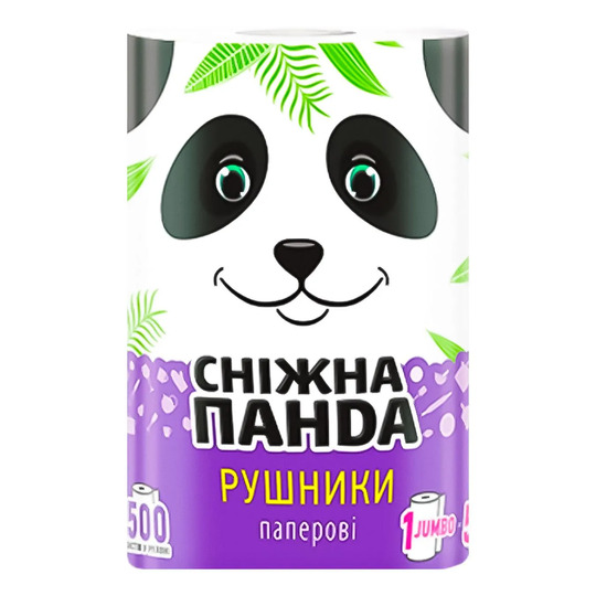 Рушники пап. Сніжна панда Jumbo Roll 1шт