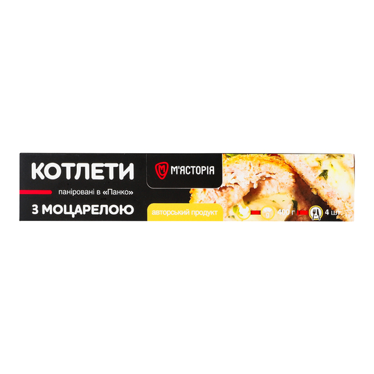 Котлети з моцарел. Панко М’ясторія 400г