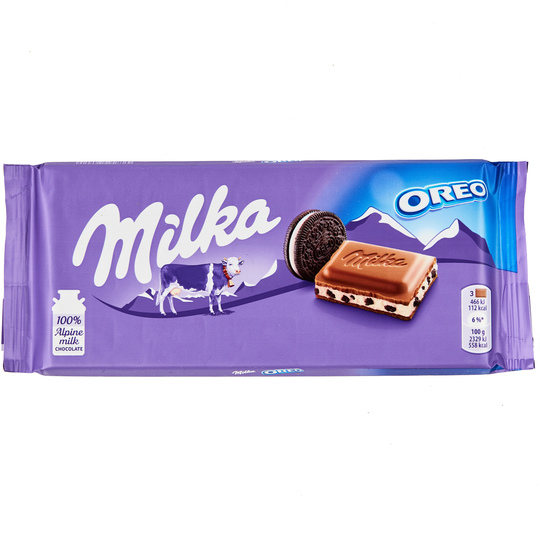 Шоколад молоч.з печивом Орео Milka 100г