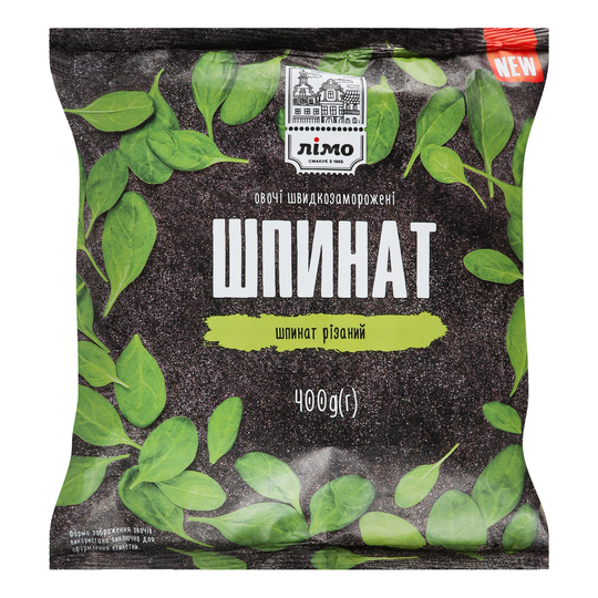 Шпинат різаний шв/зам. 400г