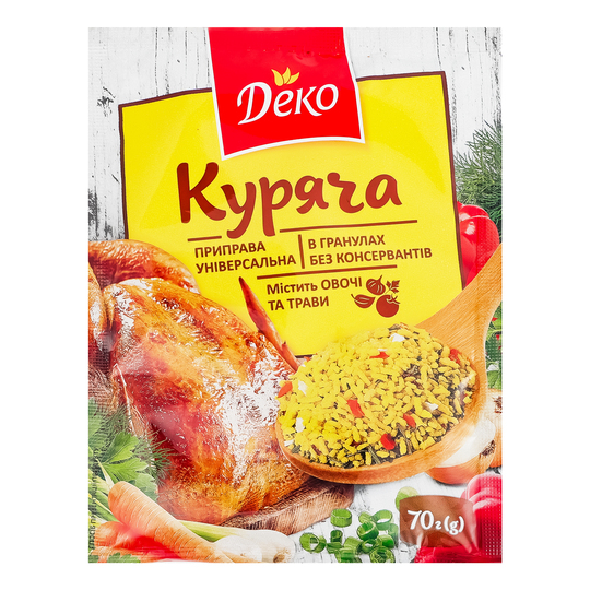 Приправа гранульована куряча Деко 70г