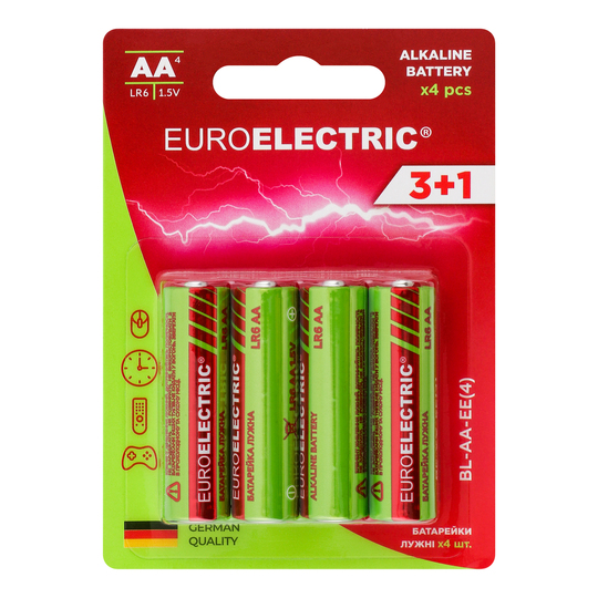 Батарейка л.Euroelectric AALR6 1,5V*4шт