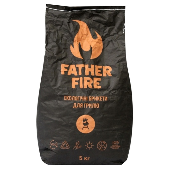 Вугілля дерев. брикет. Father Fire 5кг