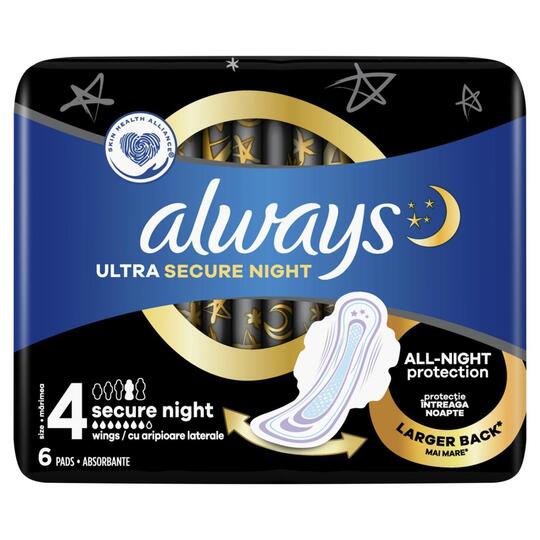 Прокладки гіг.нічні Single Always 6шт