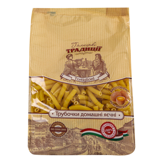 Макарони яєчні трубочки ГТ 400г