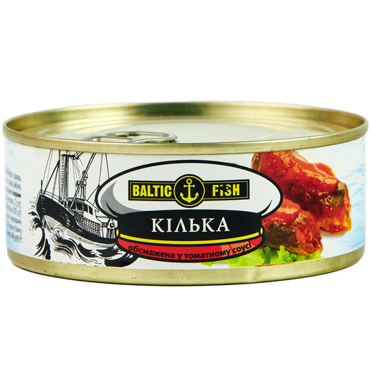 Кілька томат.соус Baltic Fish ж/б 240г