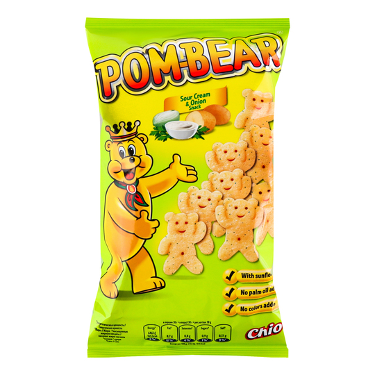 Снеки картоп.pom bear смет+циб.Chio 65г