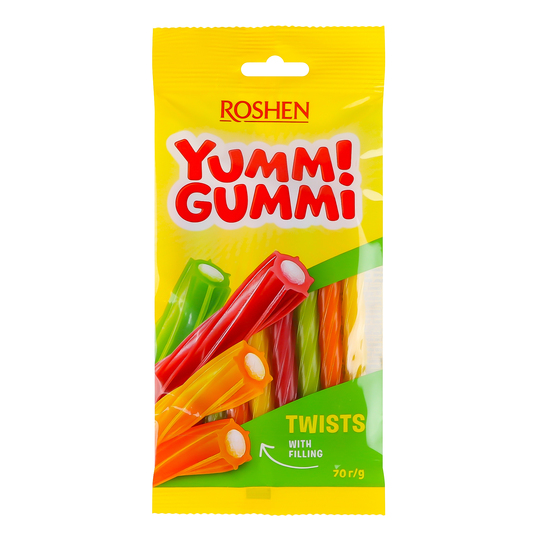 Цукерки желейні Yummi Gummi Twists 70г