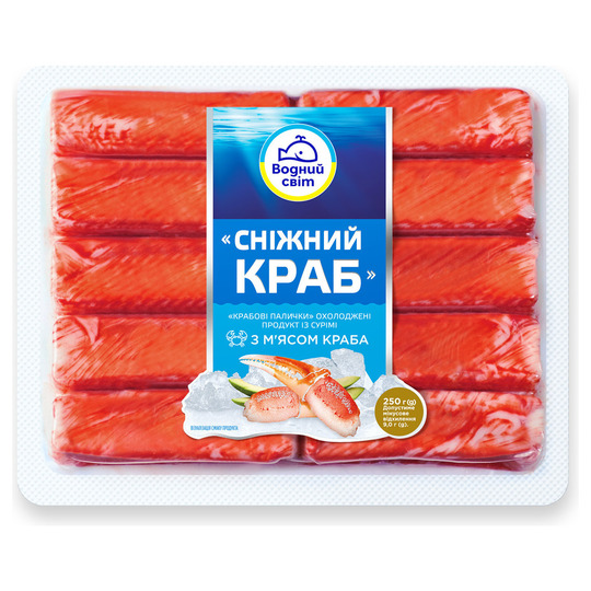 Крабові пал.ох.Сніж кр.Водний Світ 250г