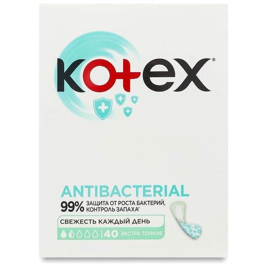 Прокладки щоденні Kotex Antibac 40шт