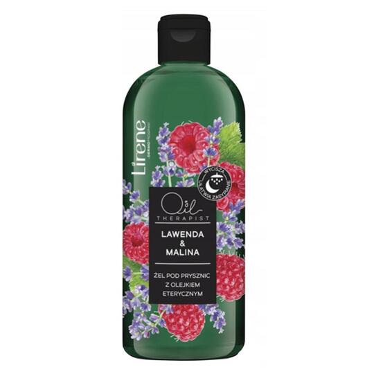 Гель д/душ з еф.м.лав.мал.Lirene400мл