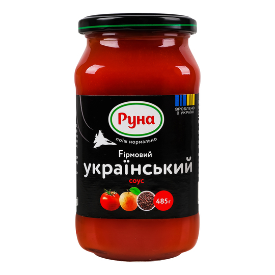 Соус Укр. фірмовий Руна 485г