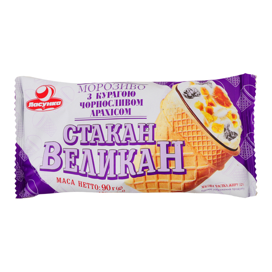 Морозиво Велетень чорн.-кур. Ласунка 90г