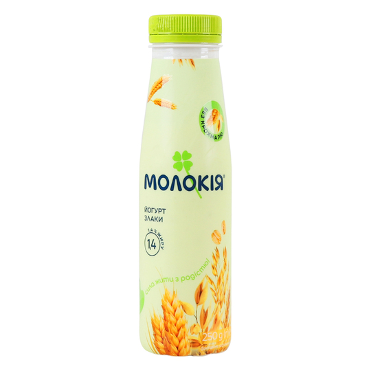 Йогурт 1,4% злак.Молокія пл.250г