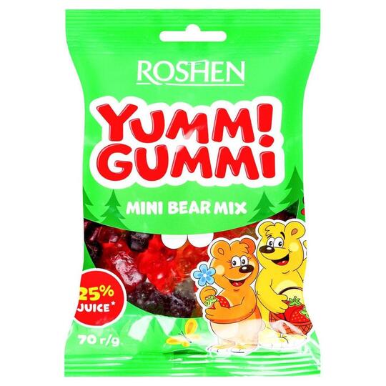 Цукерки жел.Yum.G.Mini Bear Mix Рошен70г