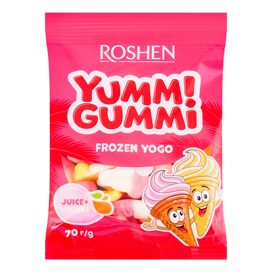 Цукерки жел.Yum.Gum.Frozen Yogo Рошен70г