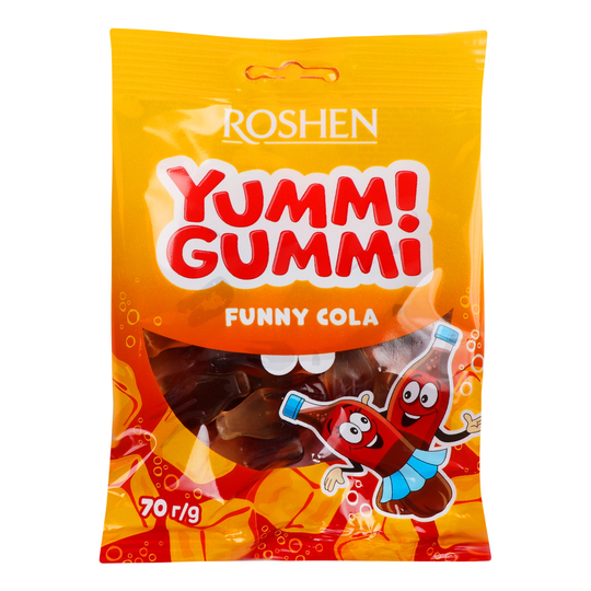 Цукерки жел.Yum.Gum.Funny Cola Рошен 70г