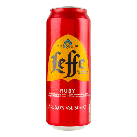 Пиво св.Leffe Ruby 5% 0,5л з/б