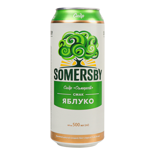 Сидр ябл.Somersby 4,7% 0,5л з/б