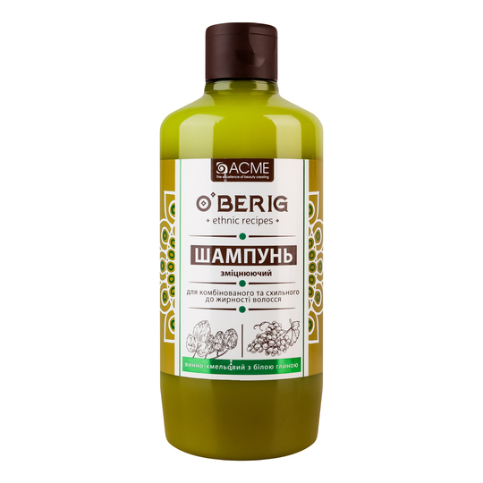 Шампунь-глина д/вол.вин.-хм.O'Berig500мл