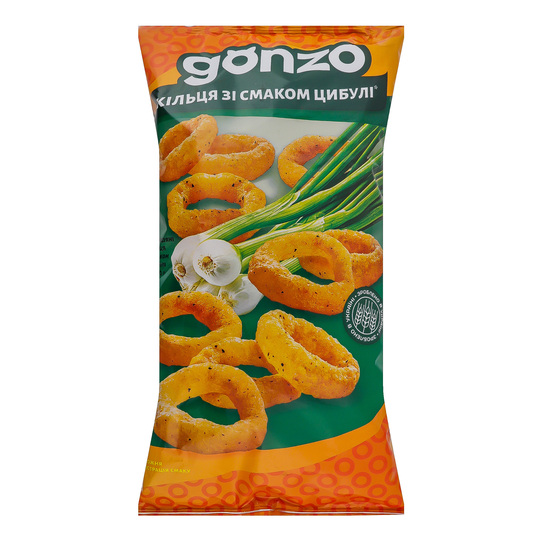Кільця кукурудзяні цибуля Gonzo 150г