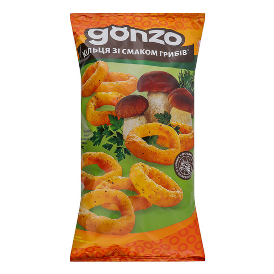 Кільця кукурудзяні гриби Gonzo 150г