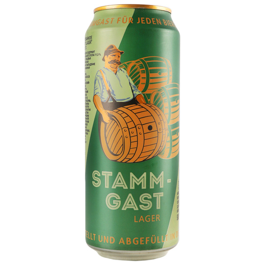 Пиво св.Stammgast Lager 5% 0,5л з/б