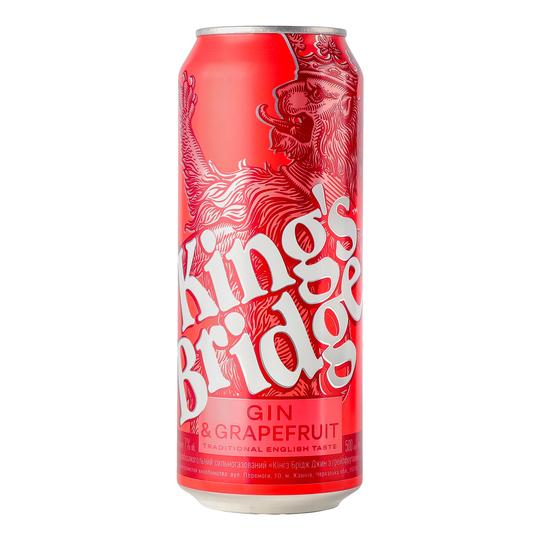 Напій с/а Kings Bridge грейп 0,5л 7% з/б
