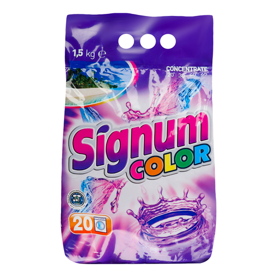 Порошок д/прання авт. Signum Color 1,5кг