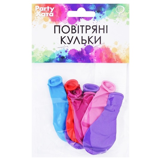 Набір кульок пастель асорті 7*18см