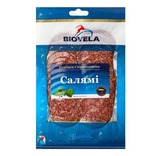 Ковбаса Салямi с/ка Biovela нарiзка 110г