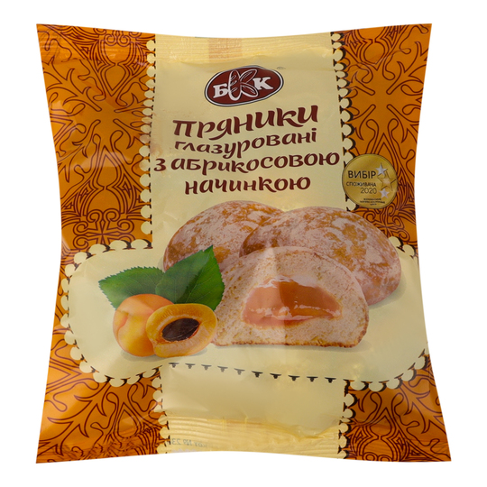 Пряники з абрикосовою начин.гл.БКК 300г