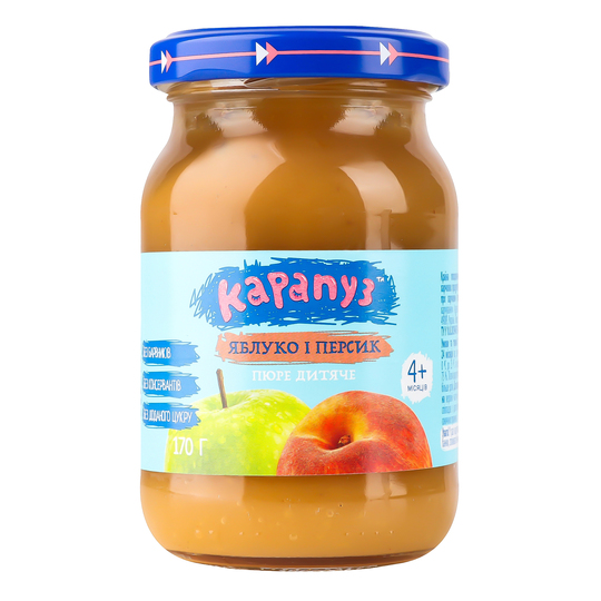 Пюре з яблук і персиків Elfik Magic 170г