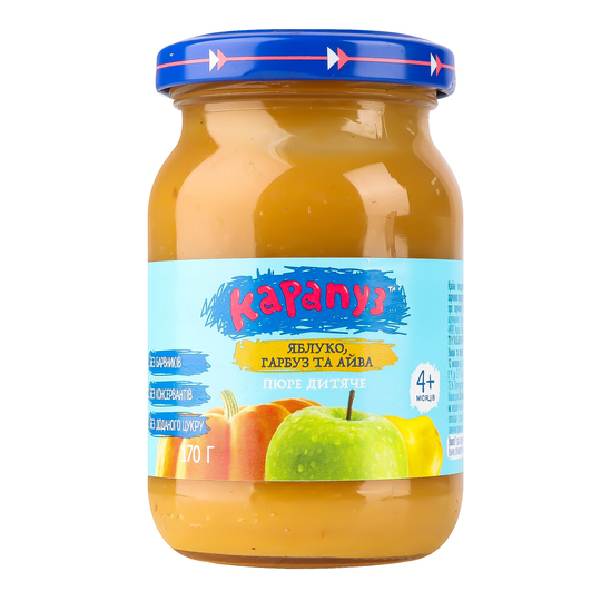 Пюре ябл, гарб. груша Elfik Magic 170г